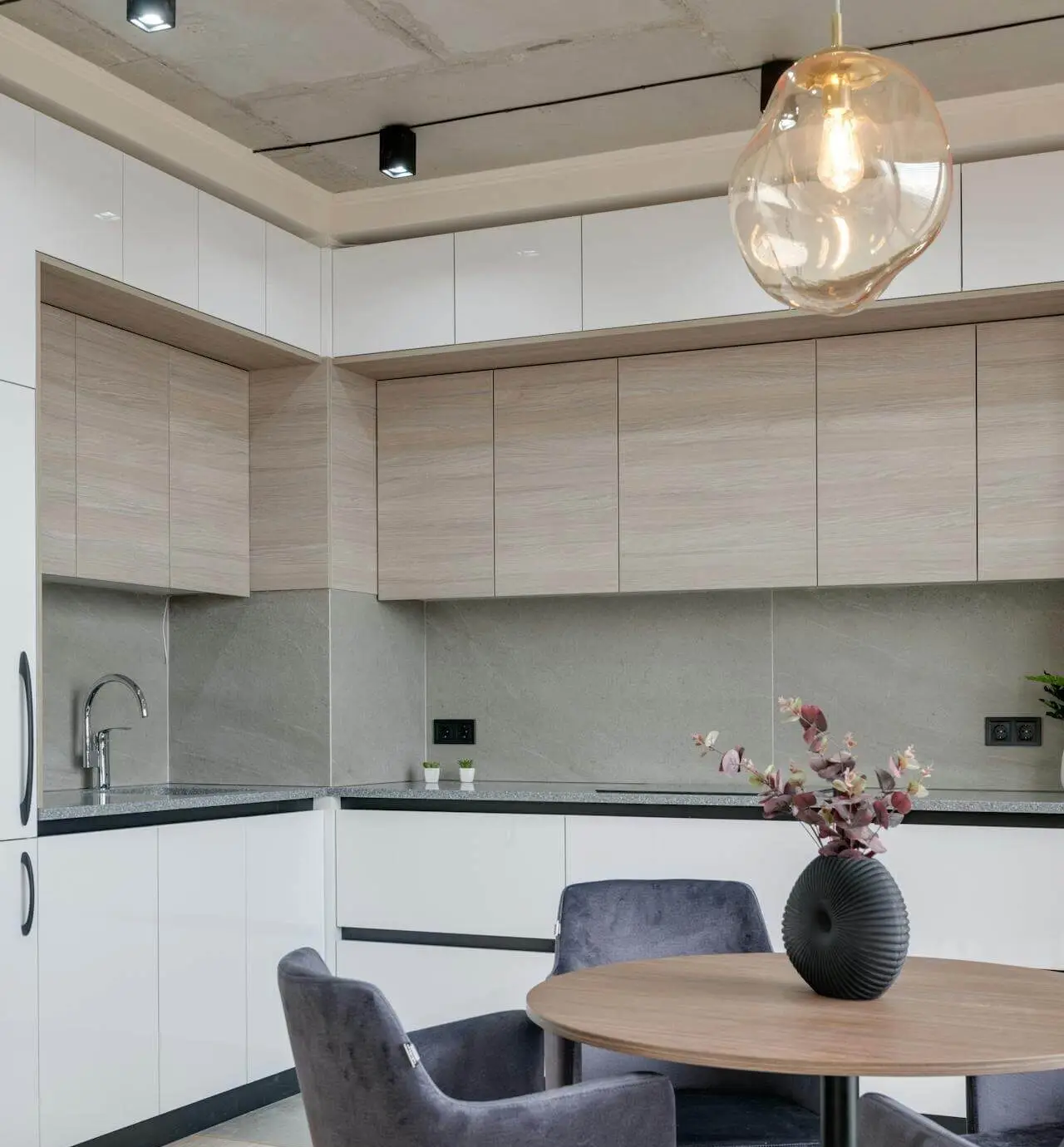 Kitchen interior designed by Prarthna Interiors